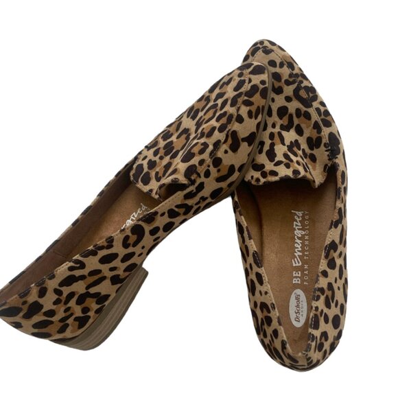 Be Energized Comfy Slip-Ons Cheetah Business Casual Work Hipster Artsy Loafers - Picture 1 of 7